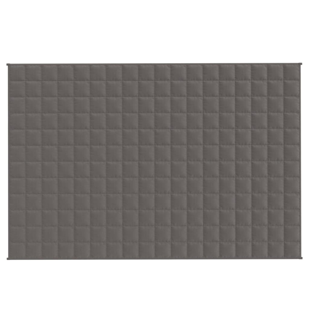 vidaXL Pătură anti-stres, gri, 120x180 cm, 5 kg, material textil vidaXL Pătură anti-stres, gri, 120x180 cm, 5 kg, material textil
