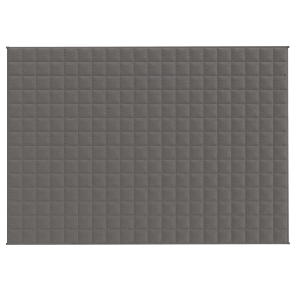 vidaXL Pătură anti-stres, gri, 138x200 cm, 10 kg, material textil vidaXL Pătură anti-stres, gri, 138x200 cm, 10 kg, material textil