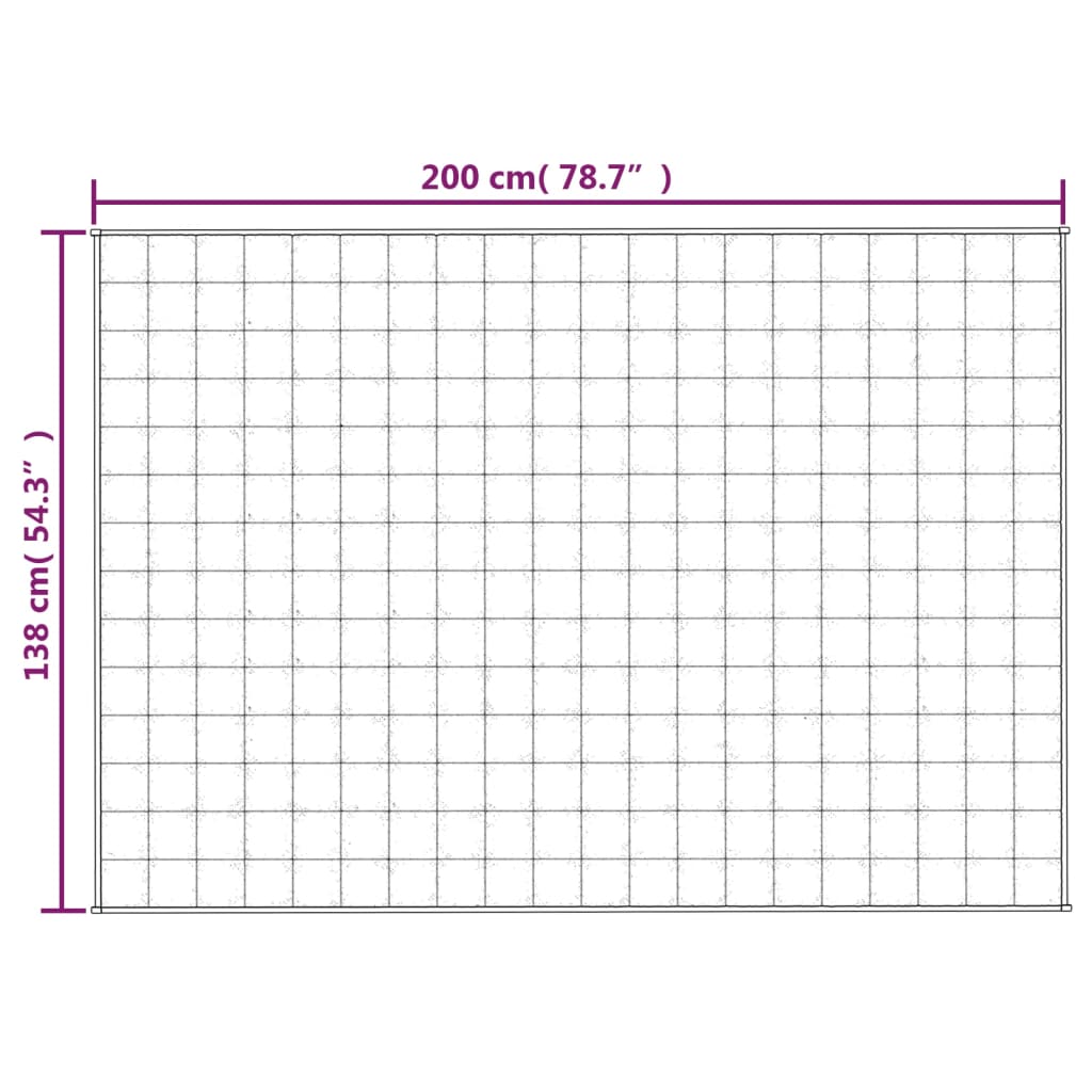 vidaXL Pătură anti-stres, gri, 138x200 cm, 10 kg, material textil vidaXL Pătură anti-stres, gri, 138x200 cm, 10 kg, material textil