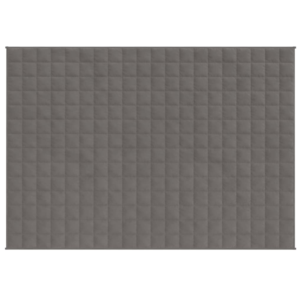 vidaXL Pătură cu greutăți, gri, 150x200 cm, 7 kg, material textil vidaXL Pătură cu greutăți, gri, 150x200 cm, 7 kg, material textil