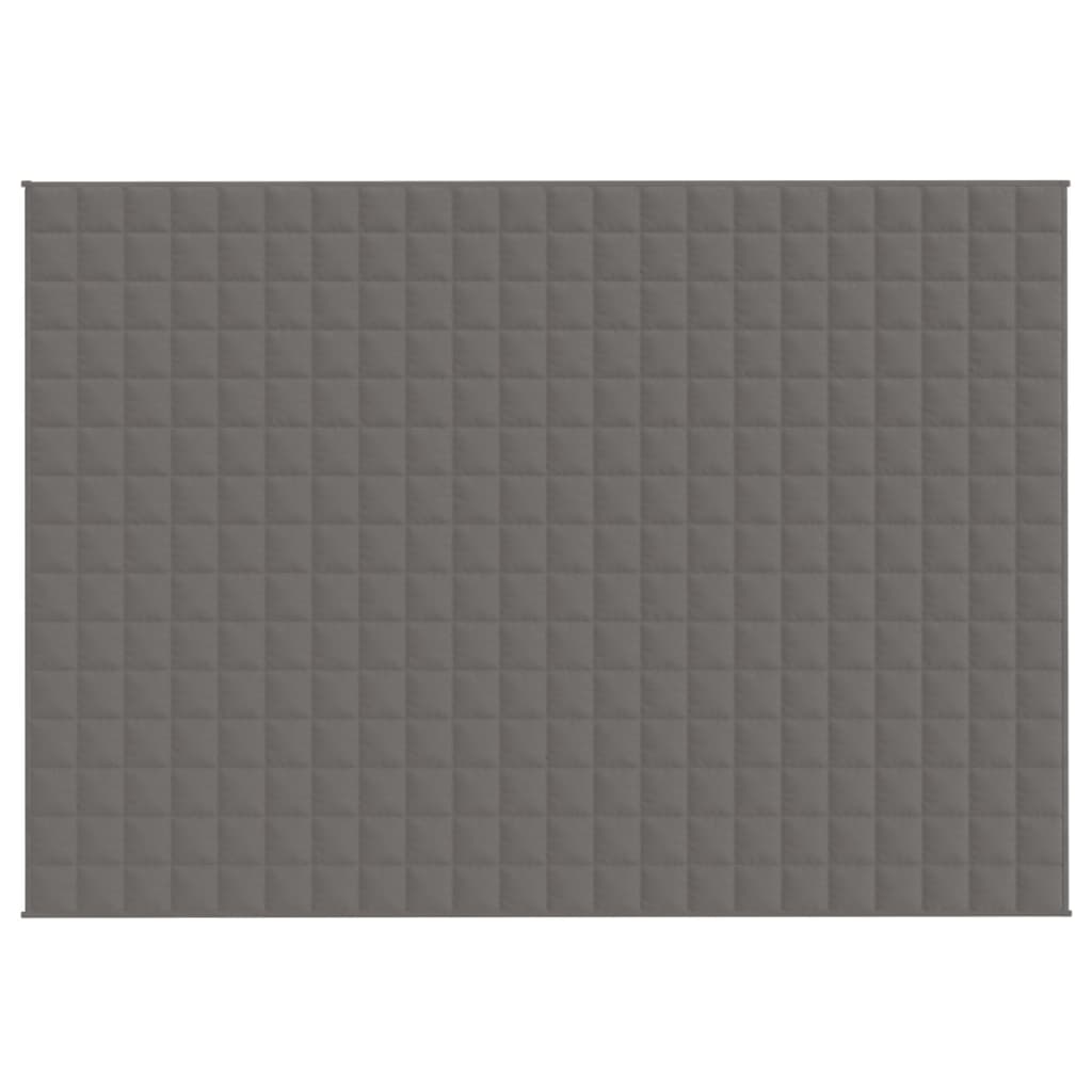 vidaXL Pătură cu greutăți, gri, 155x220 cm, 7 kg, material textil vidaXL Pătură cu greutăți, gri, 155x220 cm, 7 kg, material textil