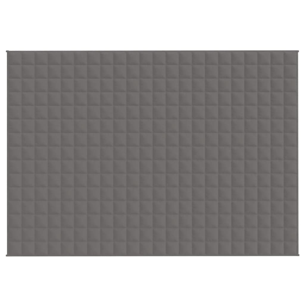 vidaXL Pătură cu greutăți, gri, 155x220 cm, 11 kg, material textil vidaXL Pătură cu greutăți, gri, 155x220 cm, 11 kg, material textil