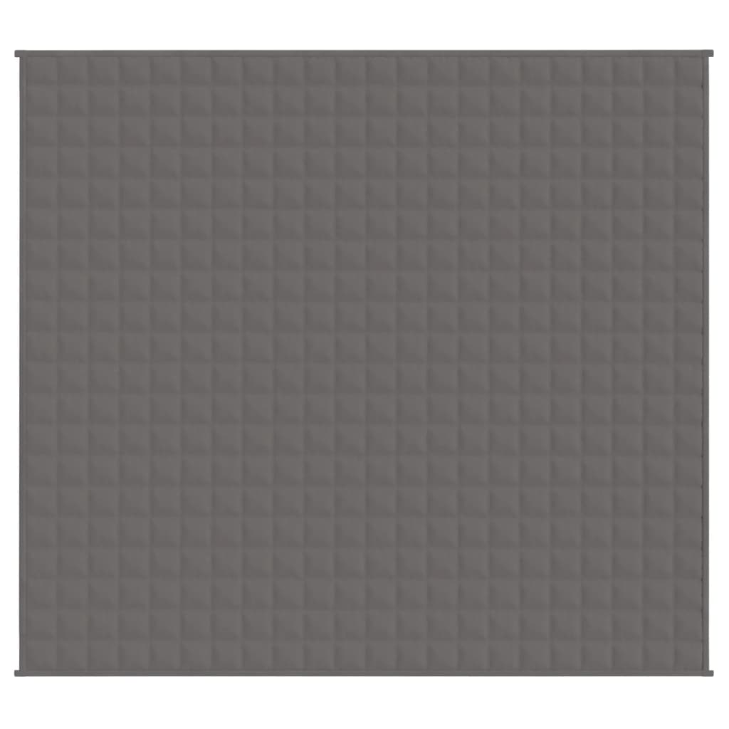 vidaXL Pătură cu greutăți, gri, 200x225 cm, 9 kg, material textil vidaXL Pătură cu greutăți, gri, 200x225 cm, 9 kg, material textil