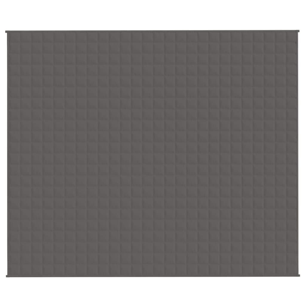 vidaXL Pătură cu greutăți, gri, 200x260 cm, 11 kg, material textil vidaXL Pătură cu greutăți, gri, 200x260 cm, 11 kg, material textil