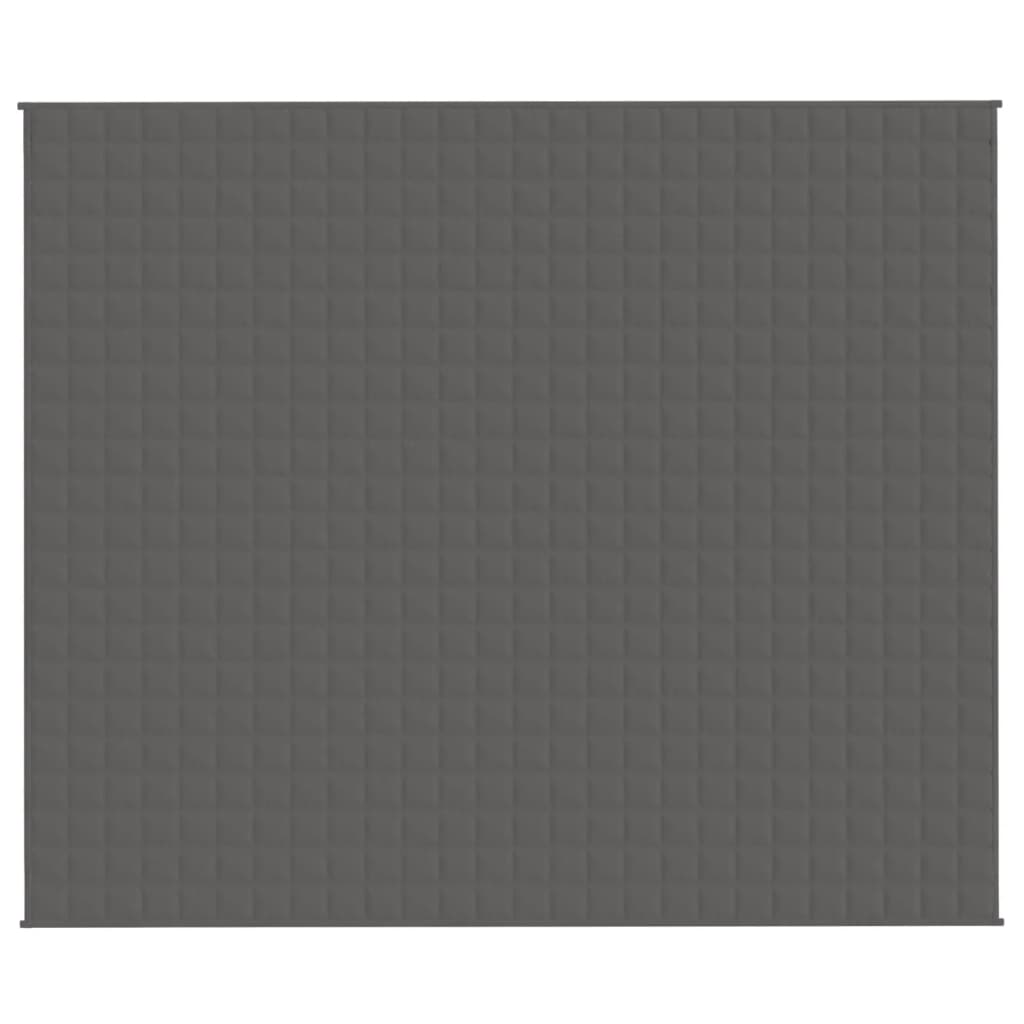 vidaXL Pătură cu greutăți, gri, 200x260 cm, 15 kg, material textil vidaXL Pătură cu greutăți, gri, 200x260 cm, 15 kg, material textil