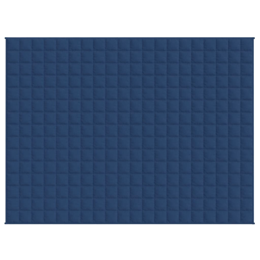 vidaXL Pătură cu greutăți, albastru, 150x200 cm, 7 kg, material textil vidaXL Pătură cu greutăți, albastru, 150x200 cm, 7 kg, material textil