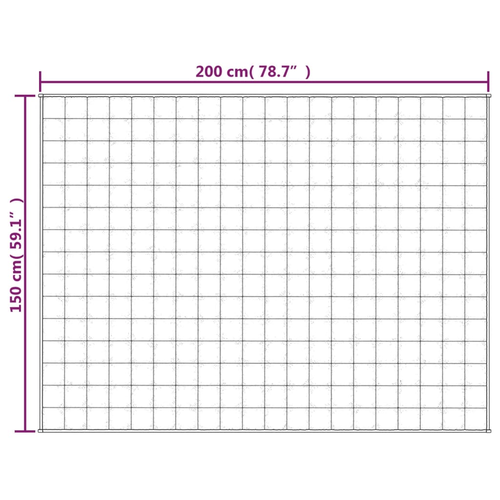 vidaXL Pătură cu greutăți, albastru, 150x200 cm, 7 kg, material textil vidaXL Pătură cu greutăți, albastru, 150x200 cm, 7 kg, material textil