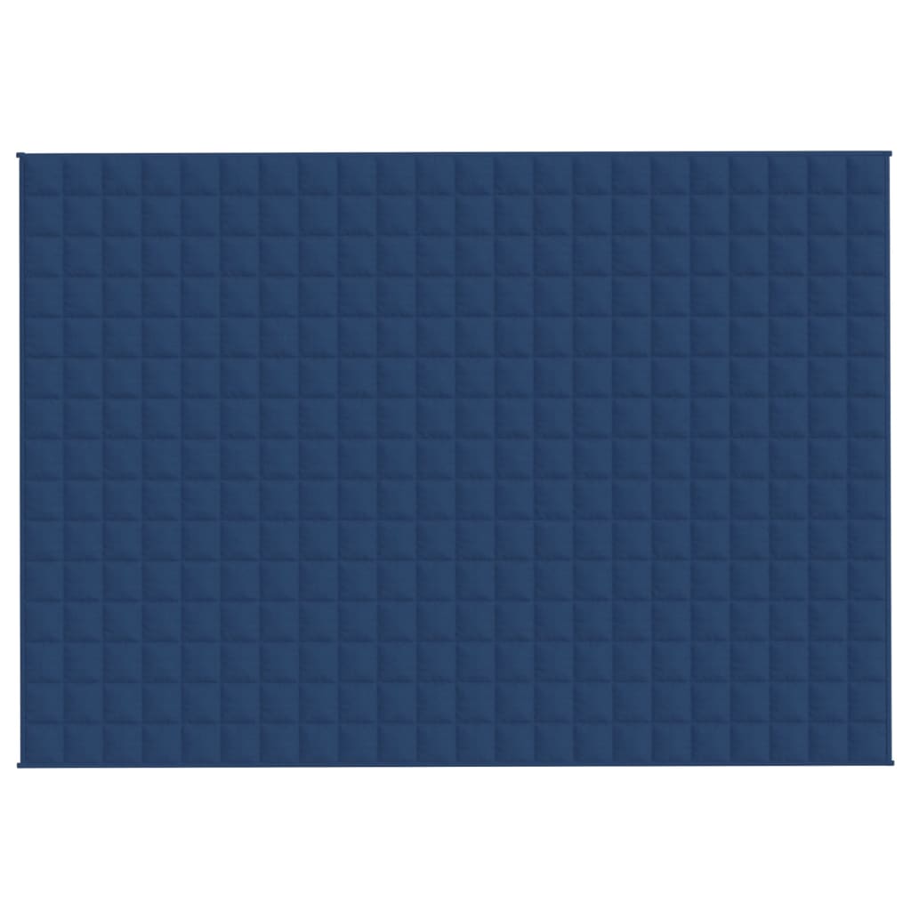 vidaXL Pătură cu greutăți, albastru, 155x220 cm, 7 kg, material textil vidaXL Pătură cu greutăți, albastru, 155x220 cm, 7 kg, material textil