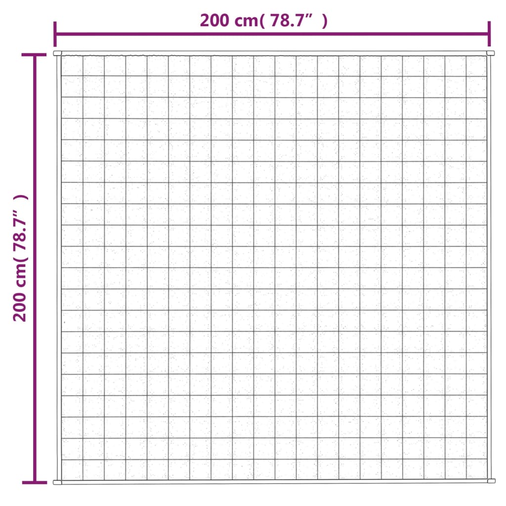 vidaXL Pătură anti-stres, albastru, 200x200 cm, 13 kg, material textil vidaXL Pătură anti-stres, albastru, 200x200 cm, 13 kg, material textil