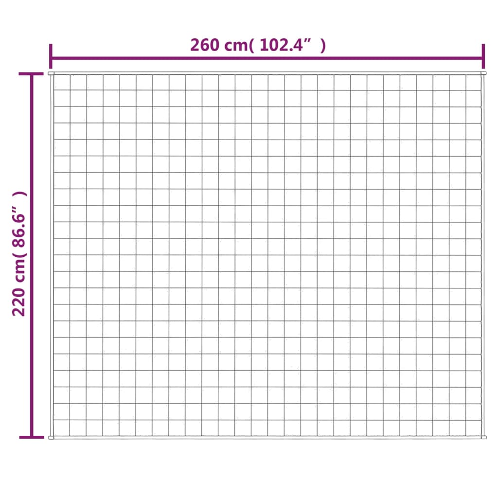 vidaXL Pătură cu greutăți, crem deschis, 220x260 cm, 11 kg, textil vidaXL Pătură cu greutăți, crem deschis, 220x260 cm, 11 kg, textil