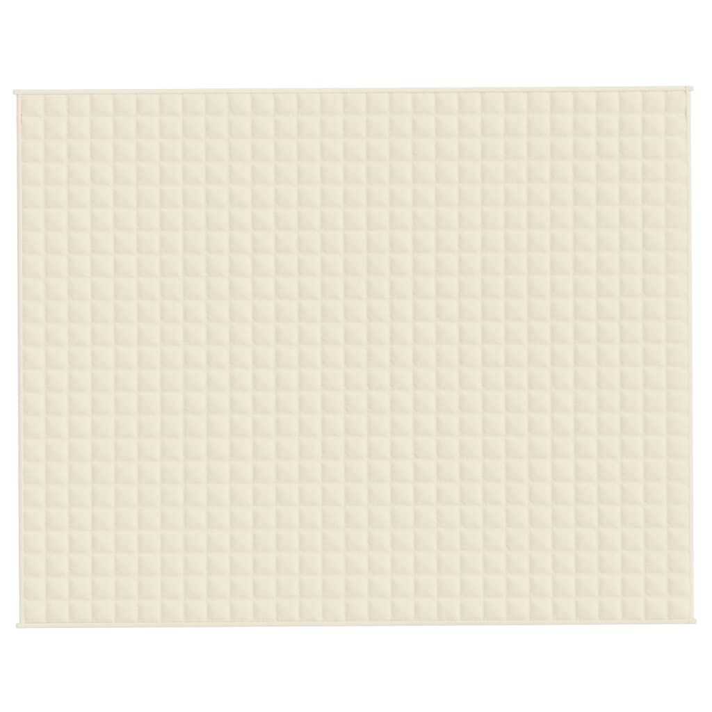 vidaXL Pătură cu greutăți, crem deschis, 235x290 cm, 15 kg, textil vidaXL Pătură cu greutăți, crem deschis, 235x290 cm, 15 kg, textil