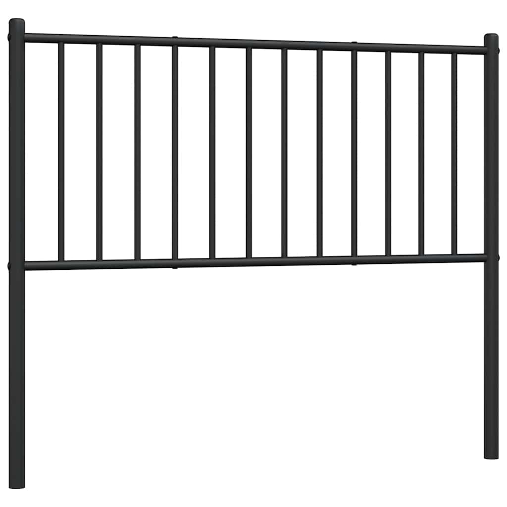vidaXL Tăblie de pat metalică, negru, 100 cm vidaXL Tăblie de pat metalică, negru, 100 cm