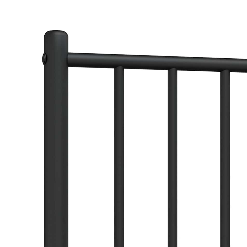 vidaXL Tăblie de pat metalică, negru, 100 cm vidaXL Tăblie de pat metalică, negru, 100 cm