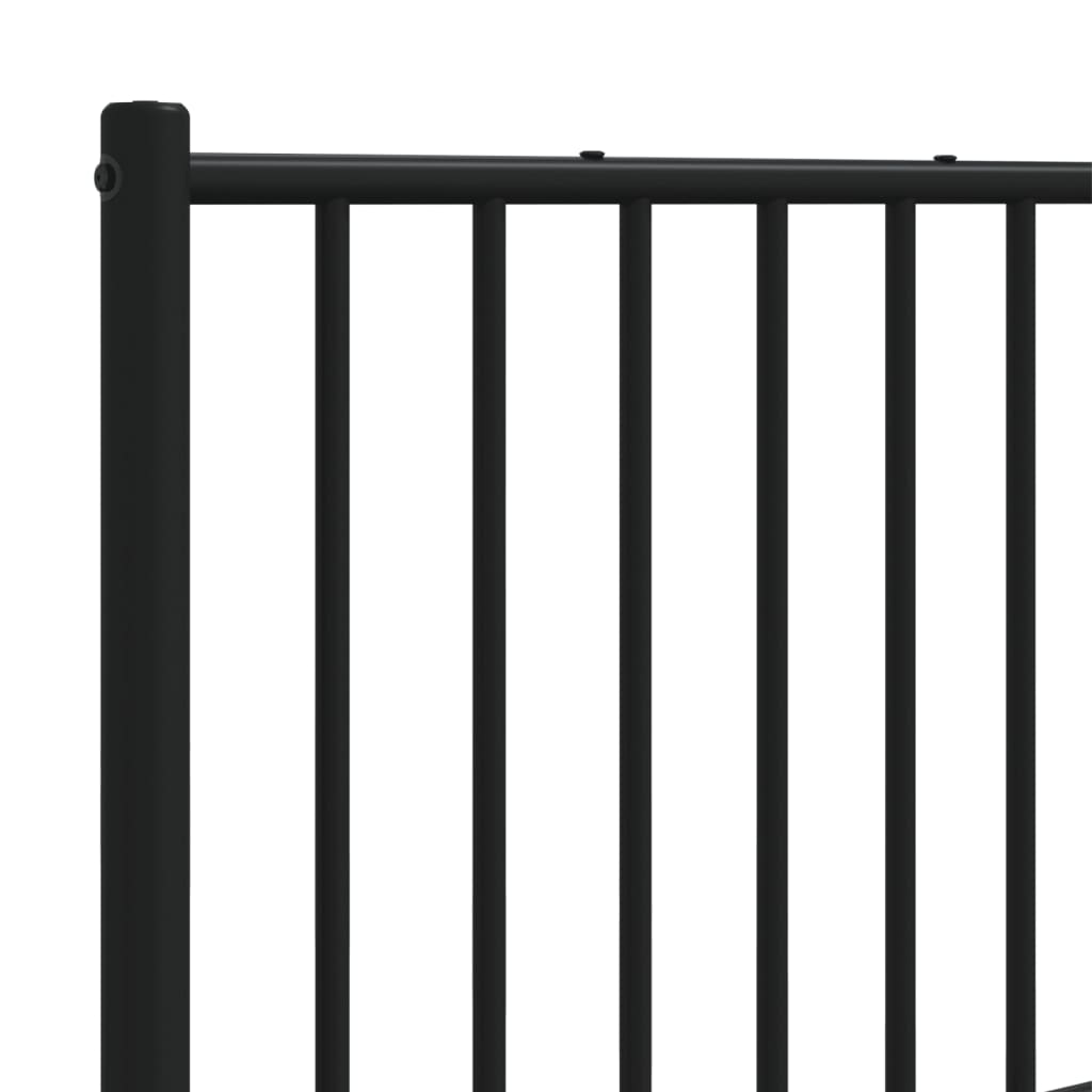 vidaXL Tăblie de pat metalică, negru, 160 cm vidaXL Tăblie de pat metalică, negru, 160 cm