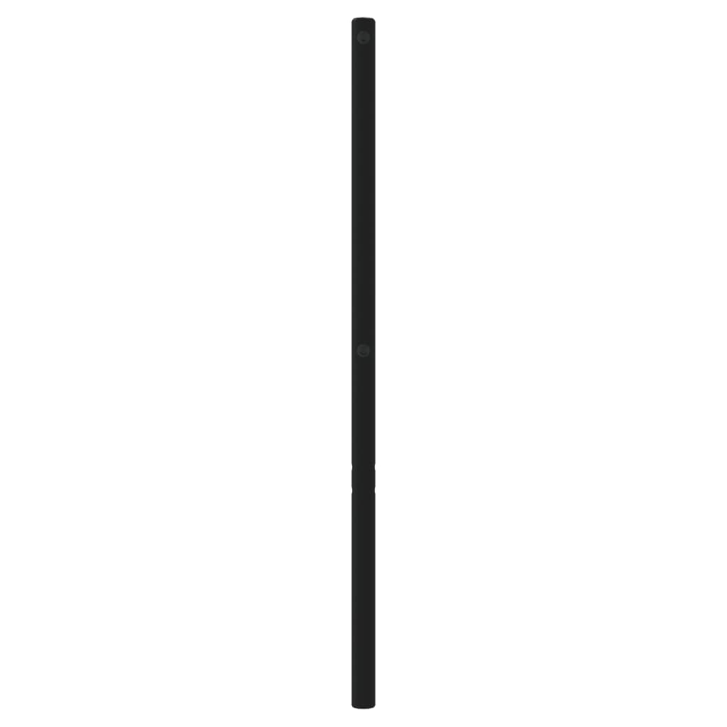 vidaXL Tăblie de pat metalică, negru, 180 cm vidaXL Tăblie de pat metalică, negru, 180 cm