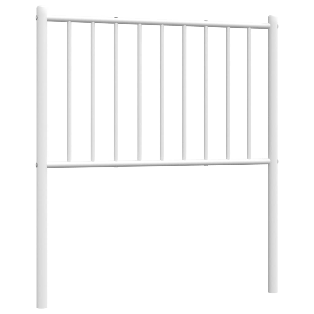 vidaXL Tăblie de pat metalică, alb, 75 cm vidaXL Tăblie de pat metalică, alb, 75 cm