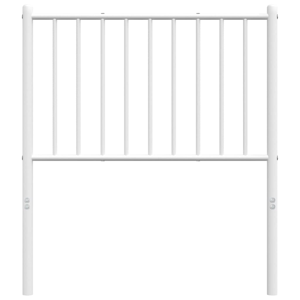 vidaXL Tăblie de pat metalică, alb, 75 cm vidaXL Tăblie de pat metalică, alb, 75 cm