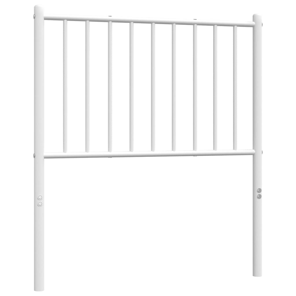 vidaXL Tăblie de pat metalică, alb, 80 cm vidaXL Tăblie de pat metalică, alb, 80 cm
