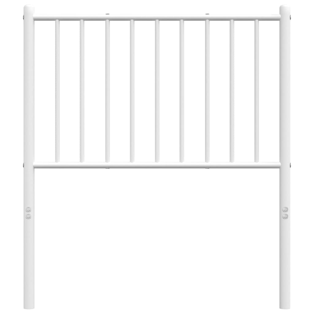 vidaXL Tăblie de pat metalică, alb, 80 cm vidaXL Tăblie de pat metalică, alb, 80 cm
