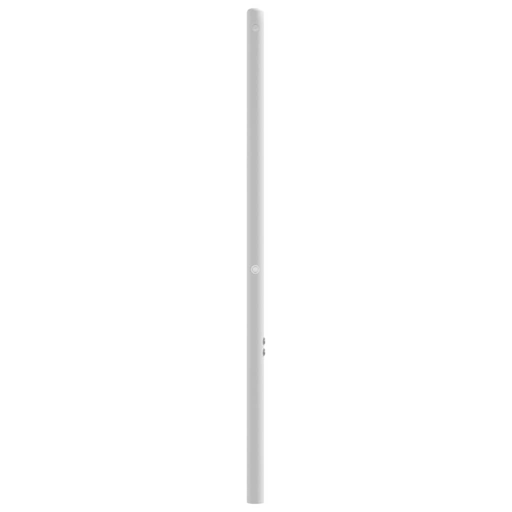 vidaXL Tăblie de pat metalică, alb, 100 cm