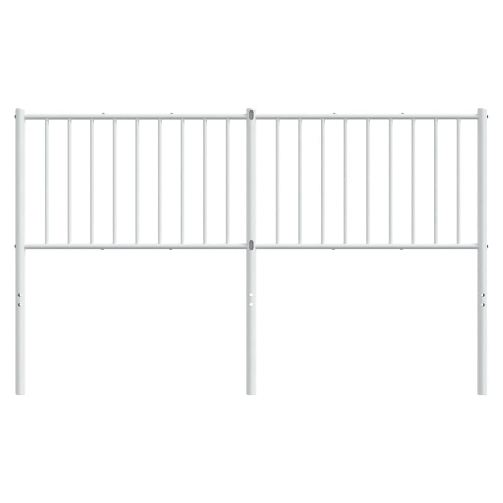 vidaXL Tăblie de pat metalică, alb, 150 cm vidaXL Tăblie de pat metalică, alb, 150 cm