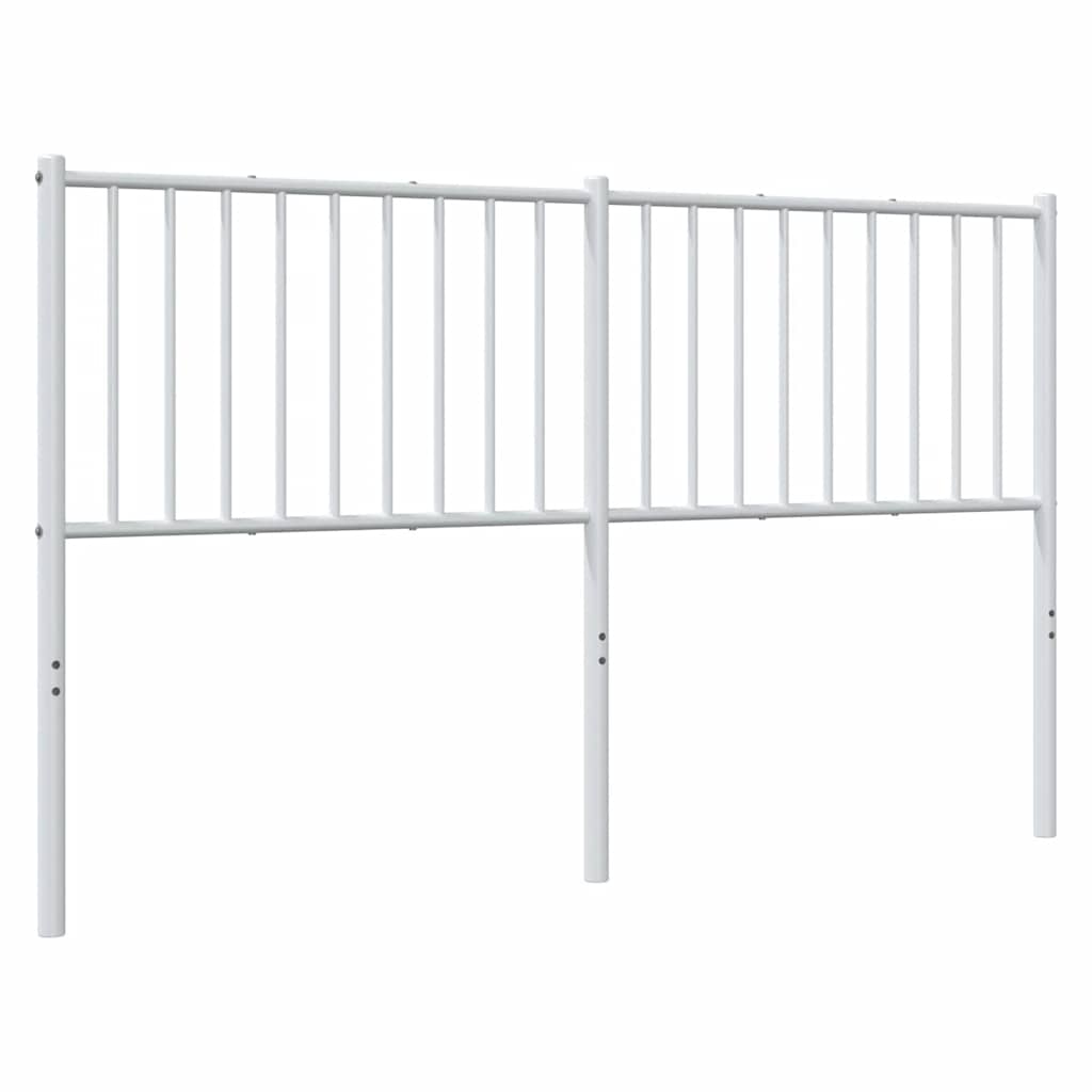 vidaXL Tăblie de pat metalică, alb, 150 cm vidaXL Tăblie de pat metalică, alb, 150 cm