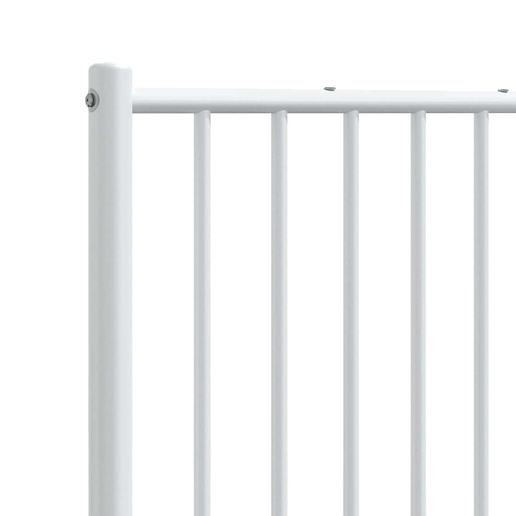 vidaXL Tăblie de pat metalică, alb, 150 cm vidaXL Tăblie de pat metalică, alb, 150 cm