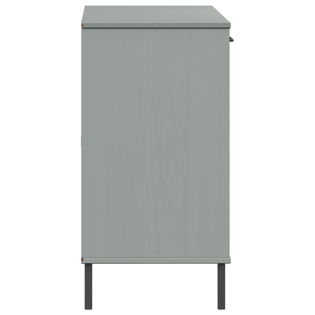 vidaXL Dulap cu picioare metalice „OSLO” gri 113x40x77 cm lemn vidaXL Dulap cu picioare metalice „OSLO” gri 113x40x77 cm lemn
