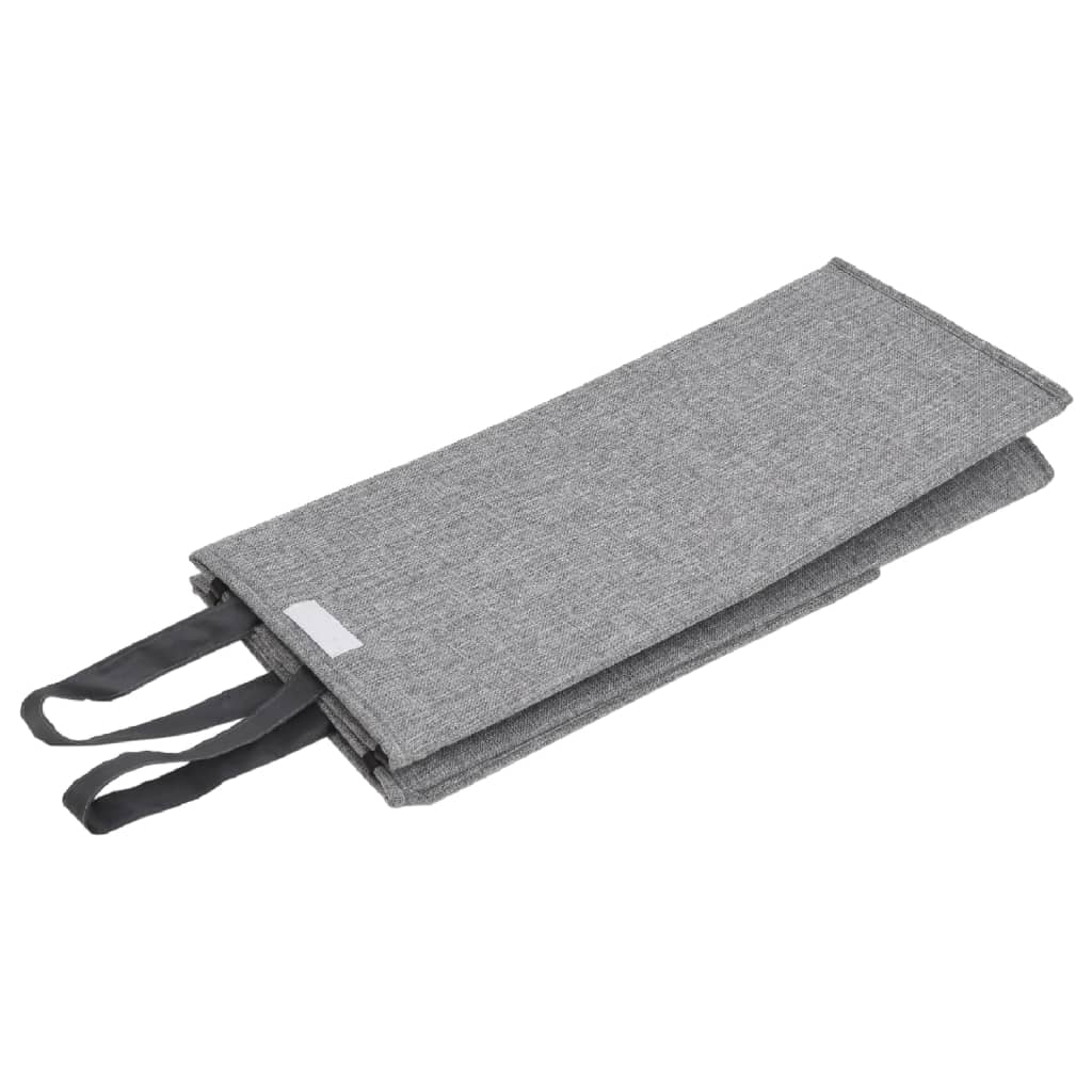 vidaXL Coș de rufe pliabil, gri, 26x34,5x59,5 cm, imitație de pânză vidaXL Coș de rufe pliabil, gri, 26x34,5x59,5 cm, imitație de pânză