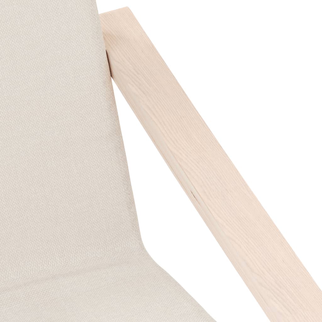 vidaXL Scaun de relaxare, crem, material textil