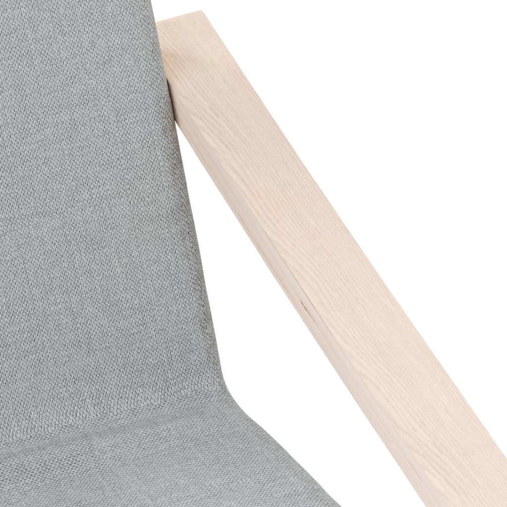 vidaXL Scaun de relaxare, gri deschis, material textil