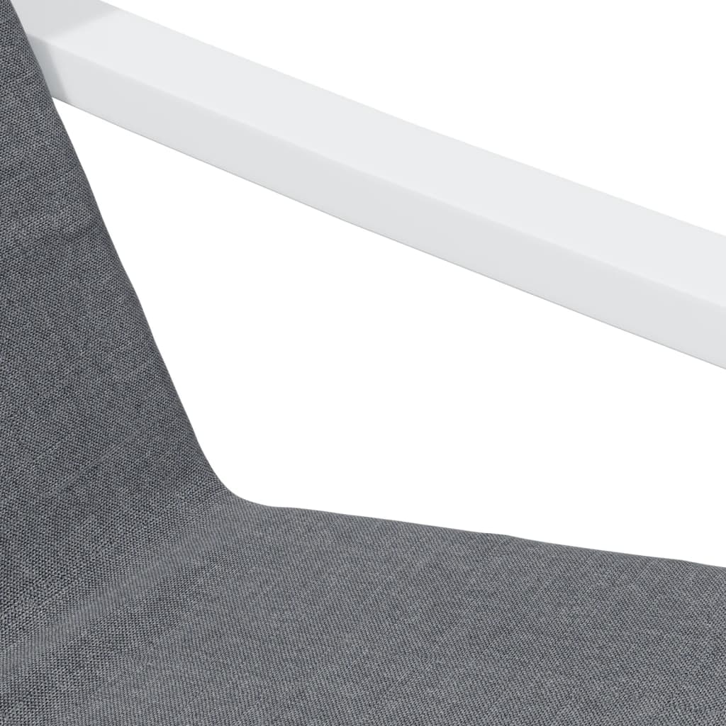 vidaXL Scaun de relaxare, gri închis, material textil