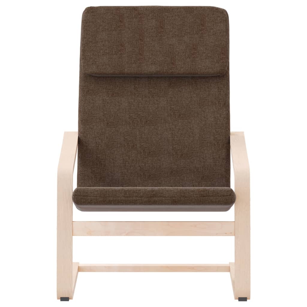 vidaXL Fotoliu rabatabil, maro închis, material textil