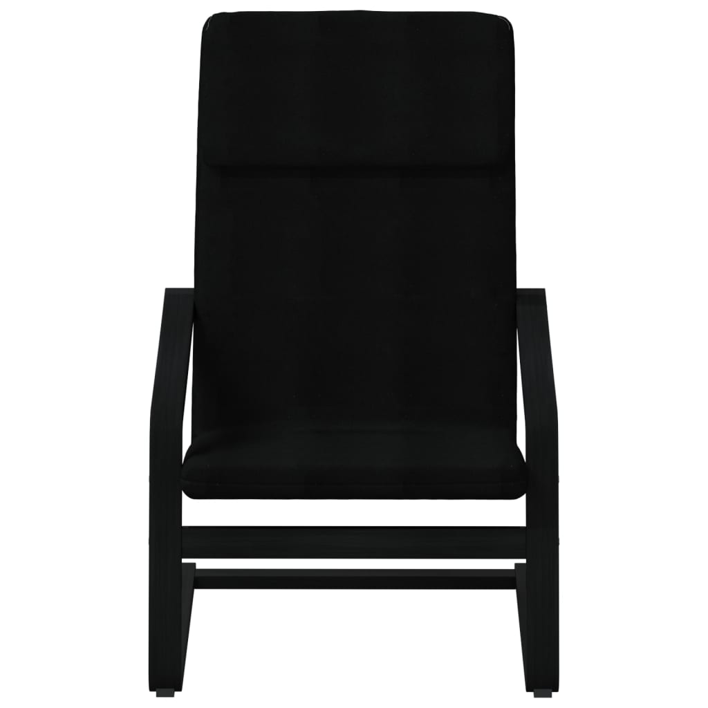 vidaXL Scaun de relaxare, negru, material textil