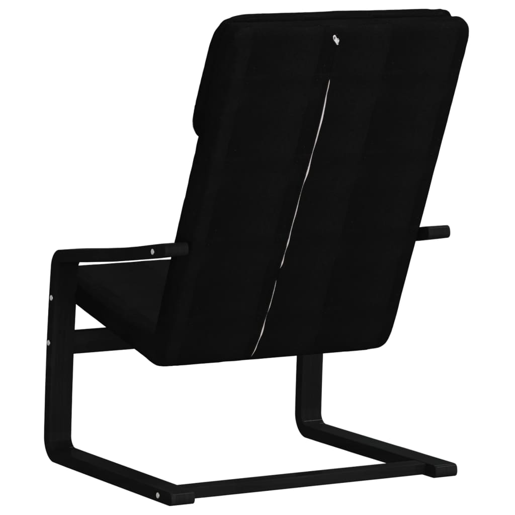 vidaXL Scaun de relaxare, negru, material textil