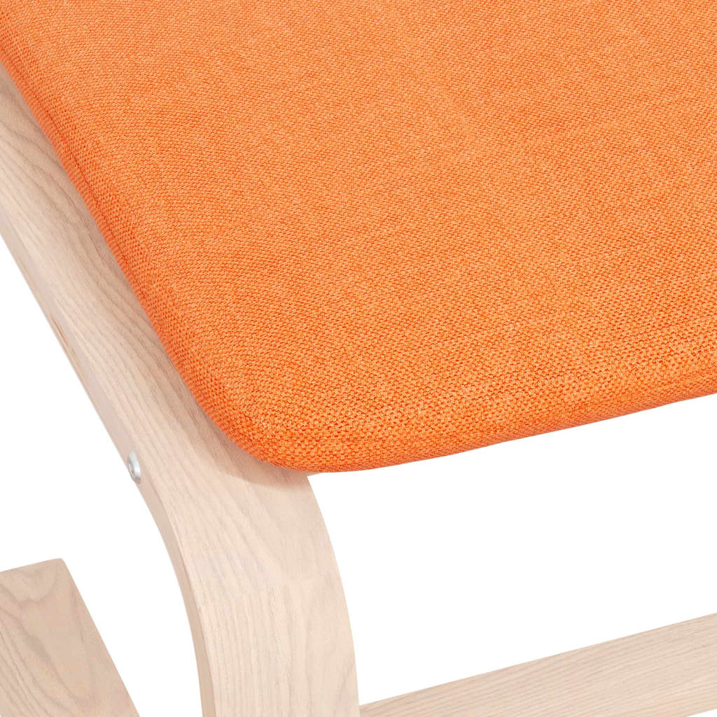 vidaXL Taburet, galben închis, 51x41x40 cm, material textil vidaXL Taburet, galben închis, 51x41x40 cm, material textil