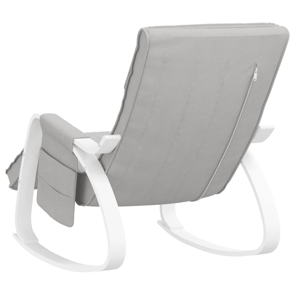 vidaXL Scaun balansoar, gri deschis, material textil vidaXL Scaun balansoar, gri deschis, material textil