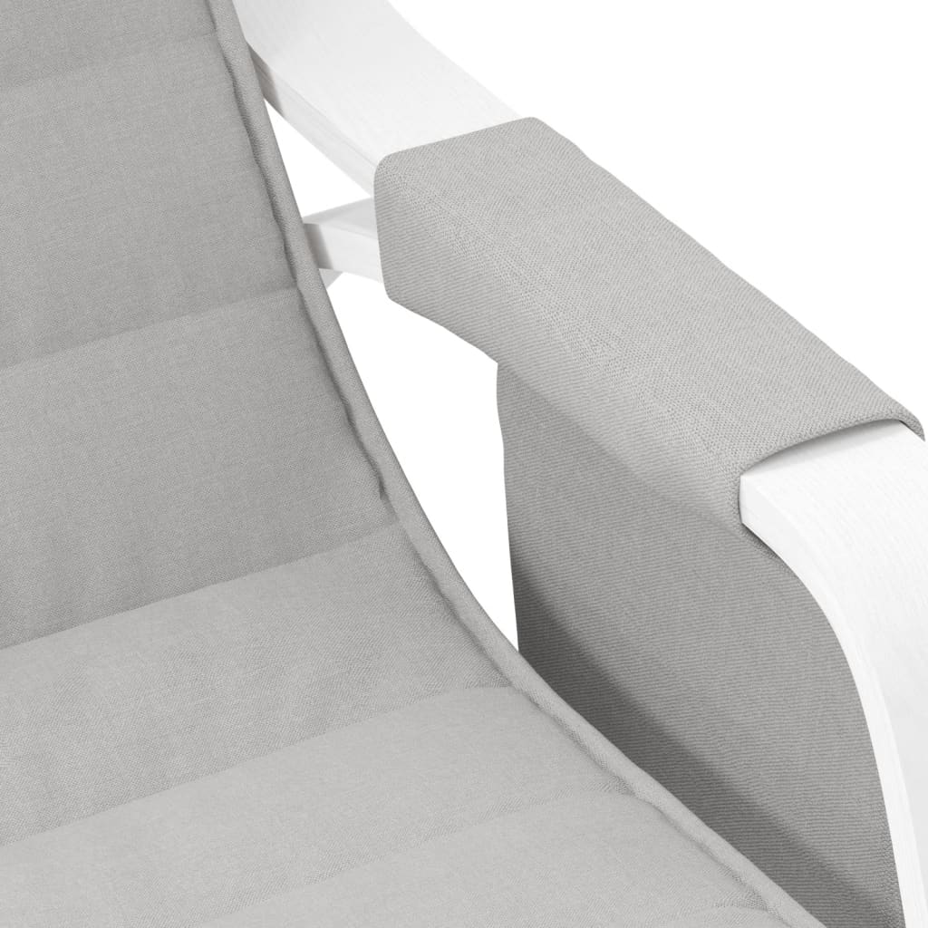 vidaXL Scaun balansoar, gri deschis, material textil vidaXL Scaun balansoar, gri deschis, material textil