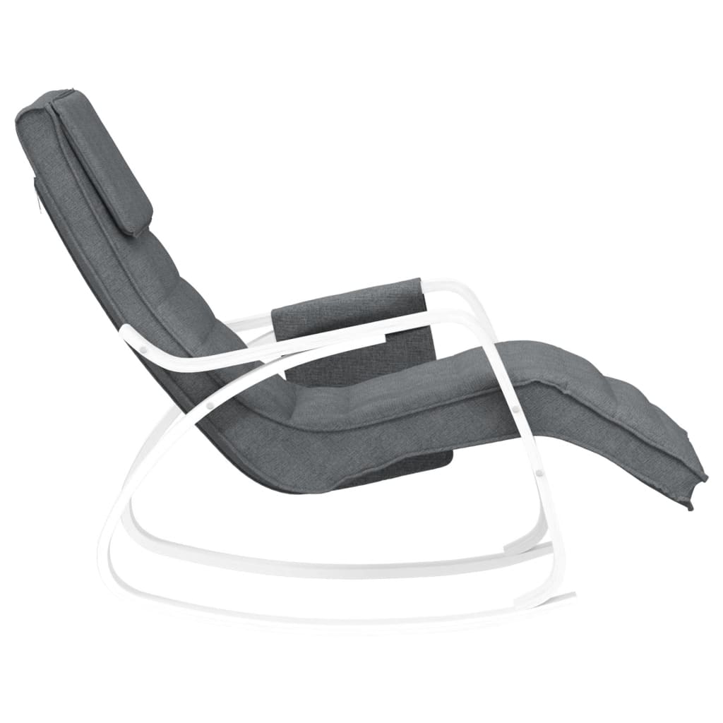 vidaXL Scaun balansoar, gri închis, material textil vidaXL Scaun balansoar, gri închis, material textil