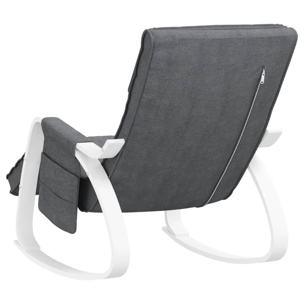 vidaXL Scaun balansoar, gri închis, material textil vidaXL Scaun balansoar, gri închis, material textil