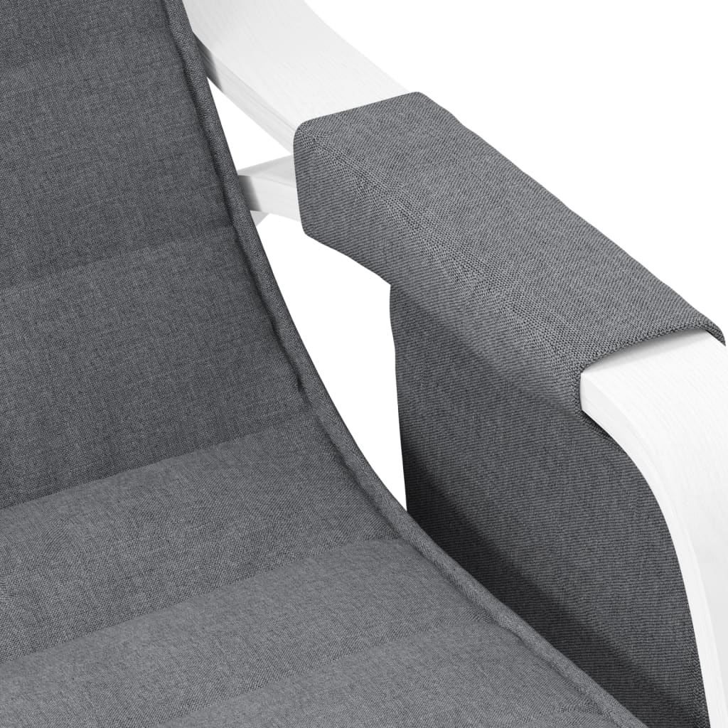 vidaXL Scaun balansoar, gri închis, material textil vidaXL Scaun balansoar, gri închis, material textil