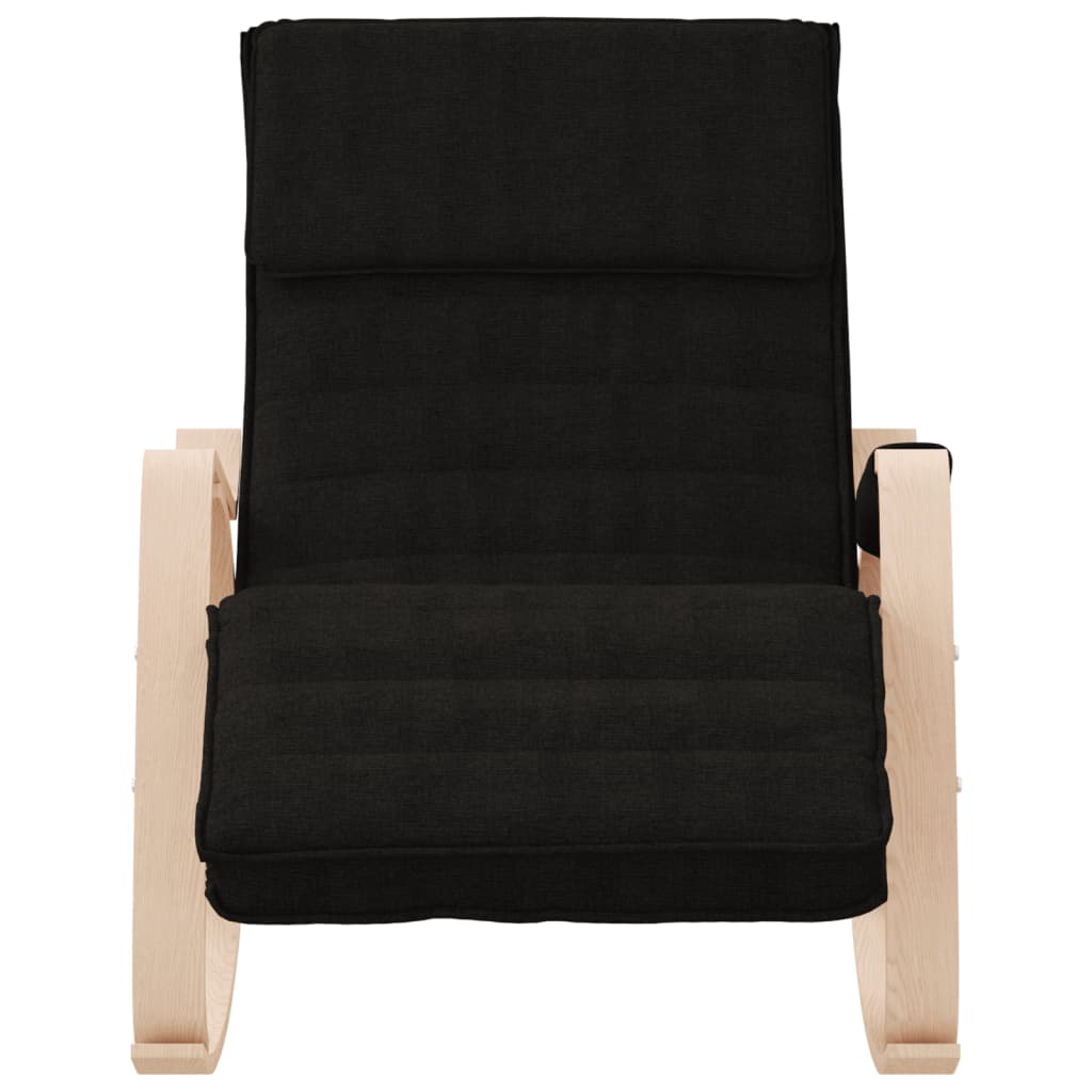 vidaXL Scaun balansoar, negru, material textil vidaXL Scaun balansoar, negru, material textil