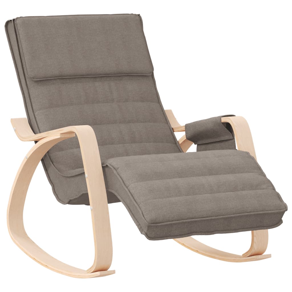vidaXL Scaun balansoar, gri taupe, material textil vidaXL Scaun balansoar, gri taupe, material textil