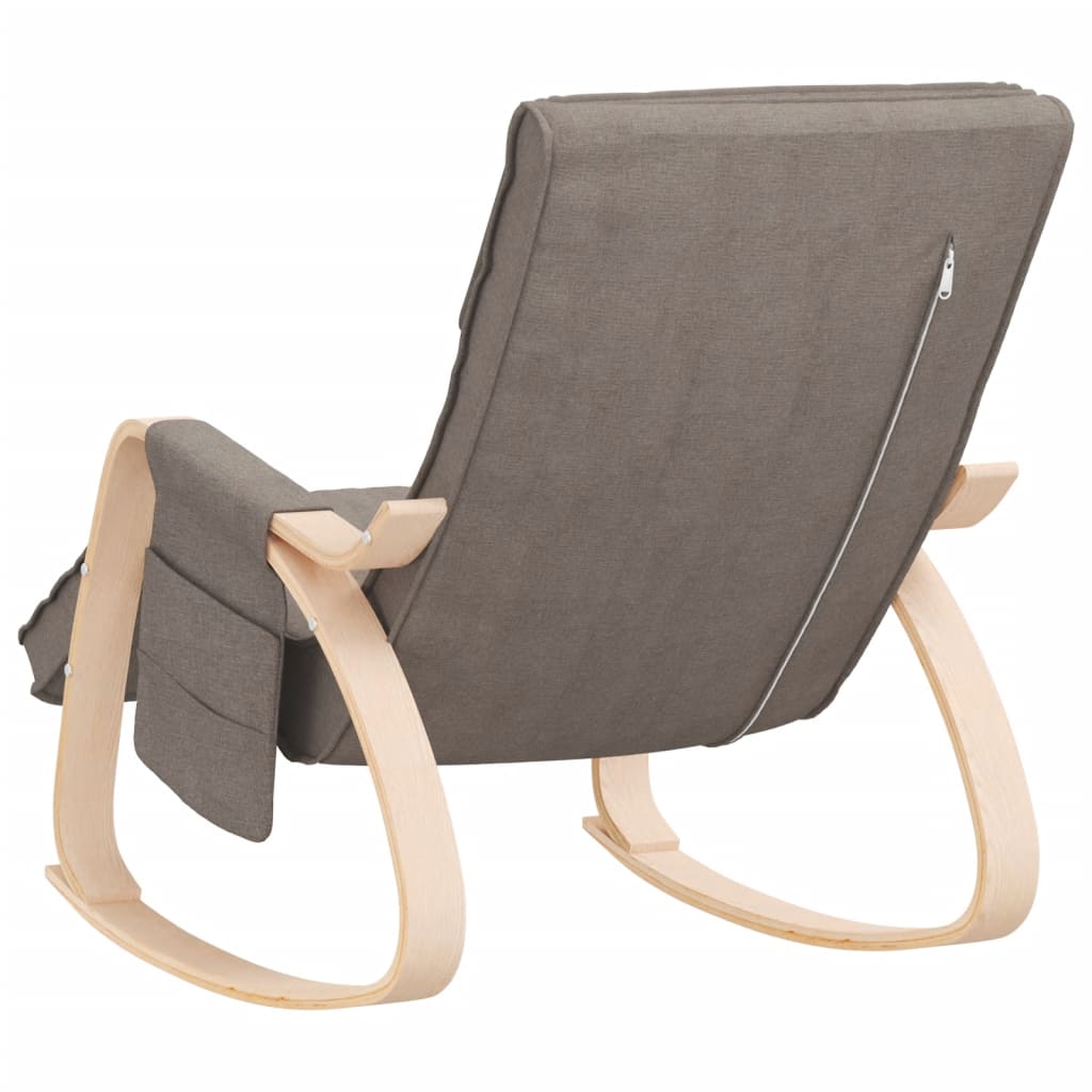vidaXL Scaun balansoar, gri taupe, material textil vidaXL Scaun balansoar, gri taupe, material textil