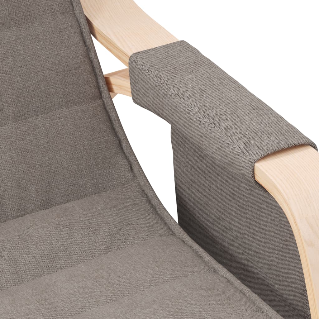 vidaXL Scaun balansoar, gri taupe, material textil vidaXL Scaun balansoar, gri taupe, material textil