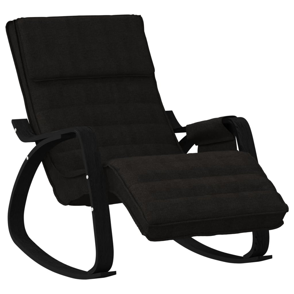 vidaXL Scaun balansoar, negru, material textil vidaXL Scaun balansoar, negru, material textil