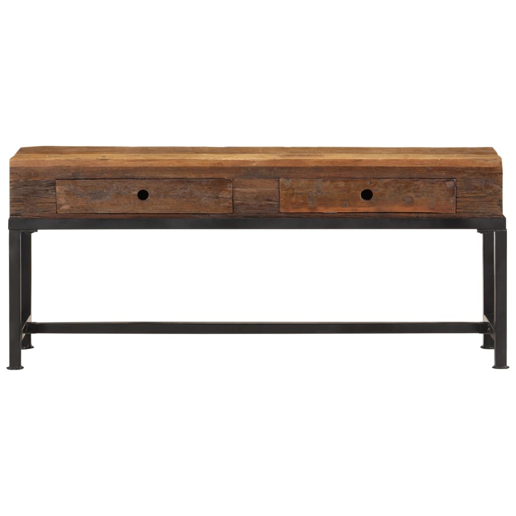 vidaXL Comodă TV, 110x30x46 cm, lemn masiv reciclat