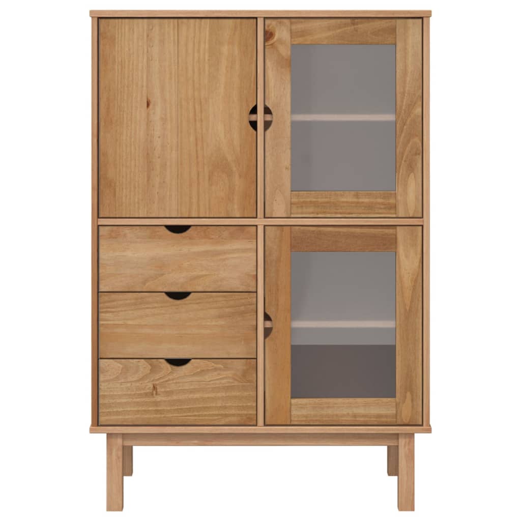 vidaXL Dulap înalt OTTA, 85x43x125 cm, lemn masiv de pin vidaXL Dulap înalt OTTA, 85x43x125 cm, lemn masiv de pin