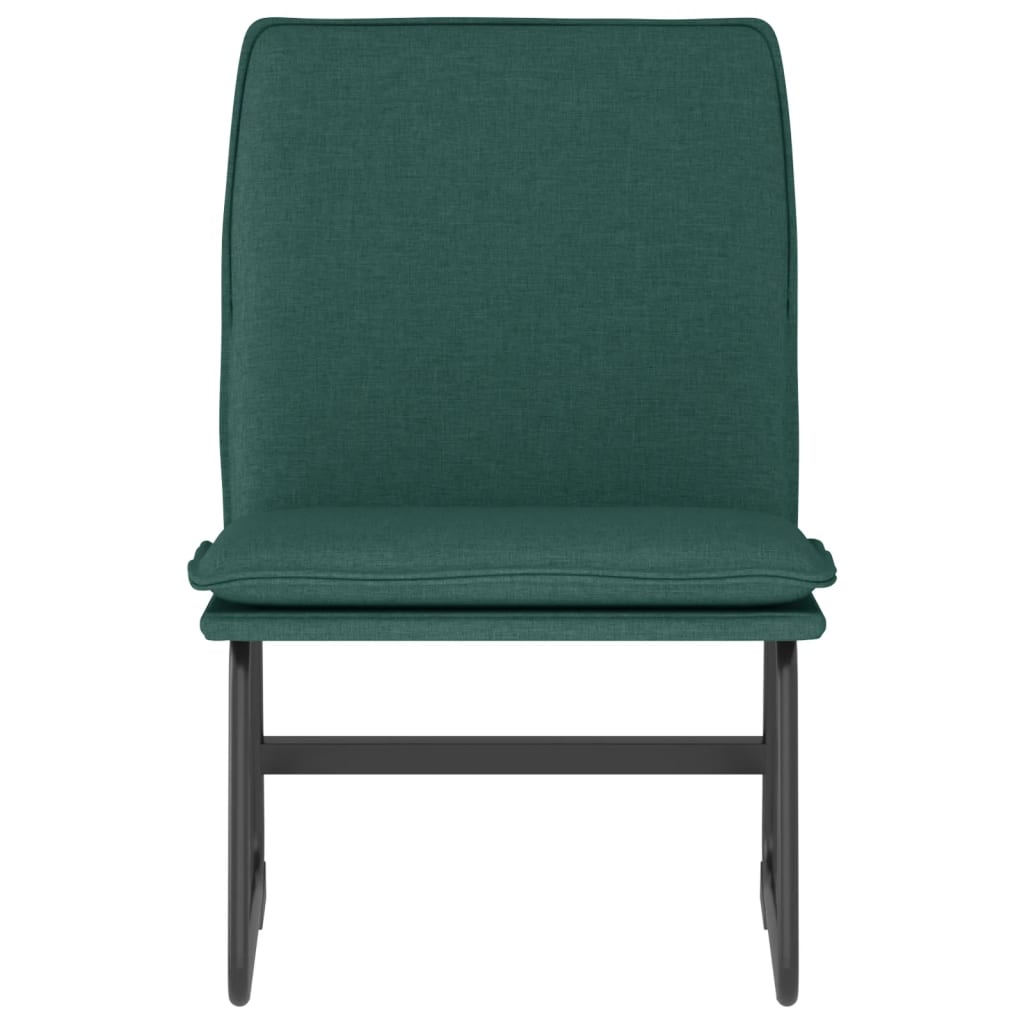 vidaXL Scaun de relaxare, verde închis, 52x75x76 cm, material textil