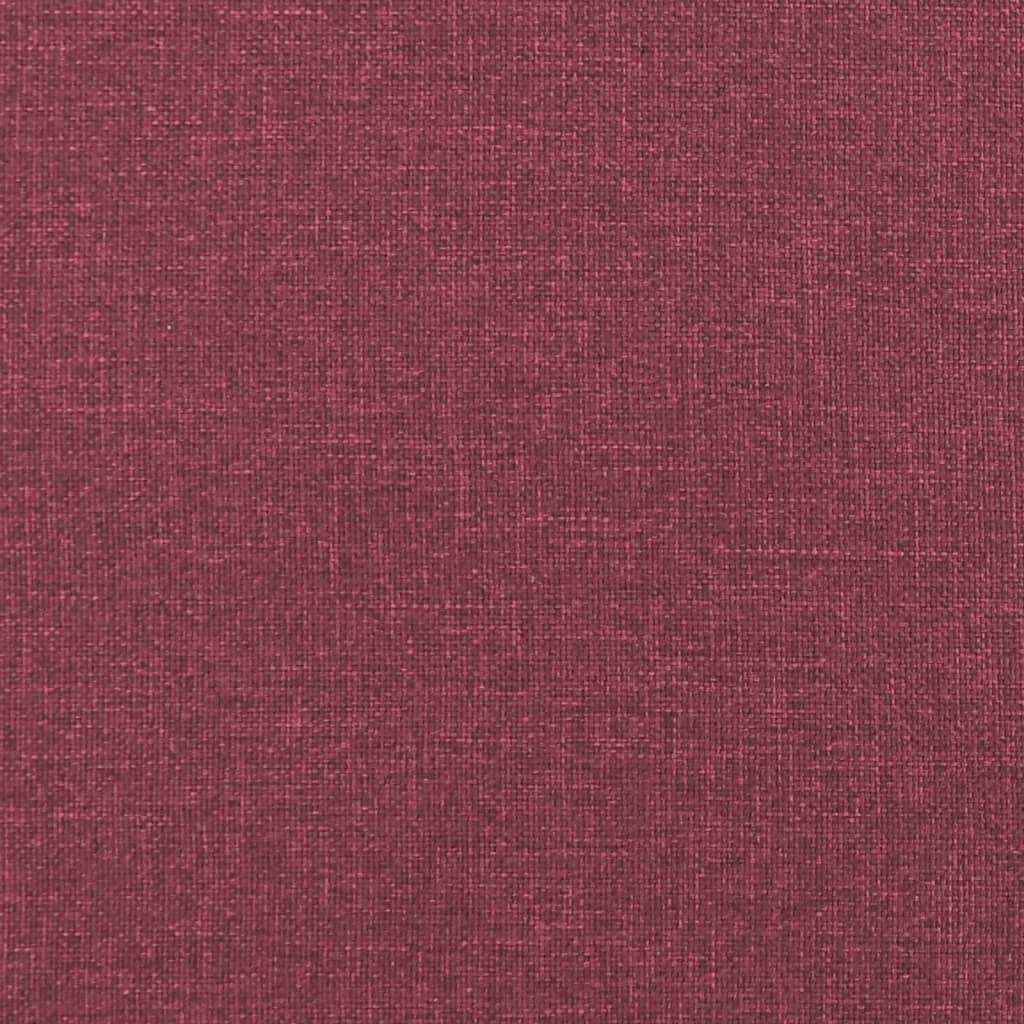 vidaXL Bancă, roșu vin, 100x75x76 cm, material textil